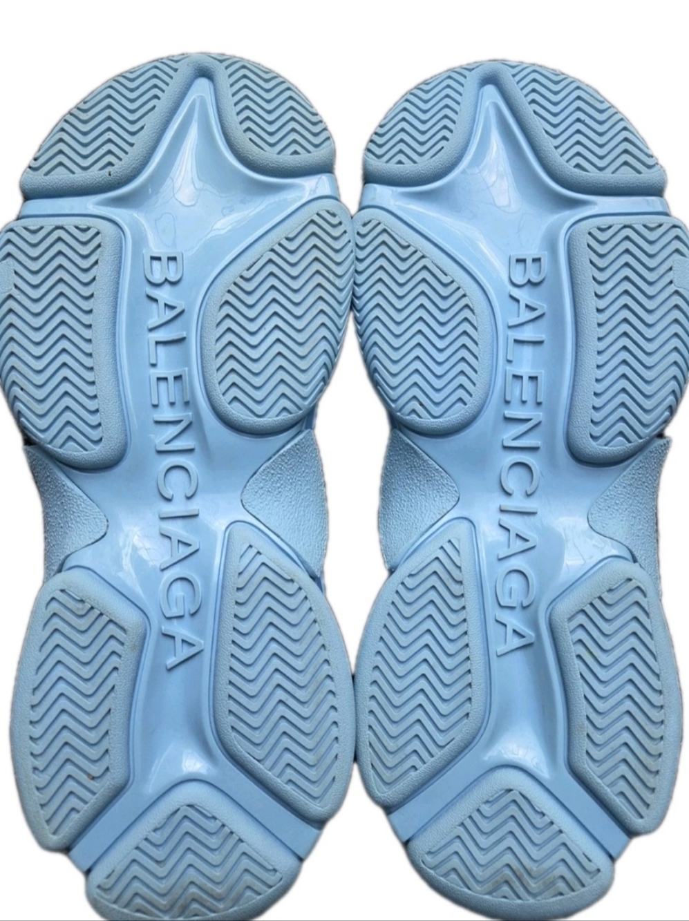 Balenciaga Light Blue Triple S LowTop Sneakers EU 46 / US Size 13 - Picture 14 of 15